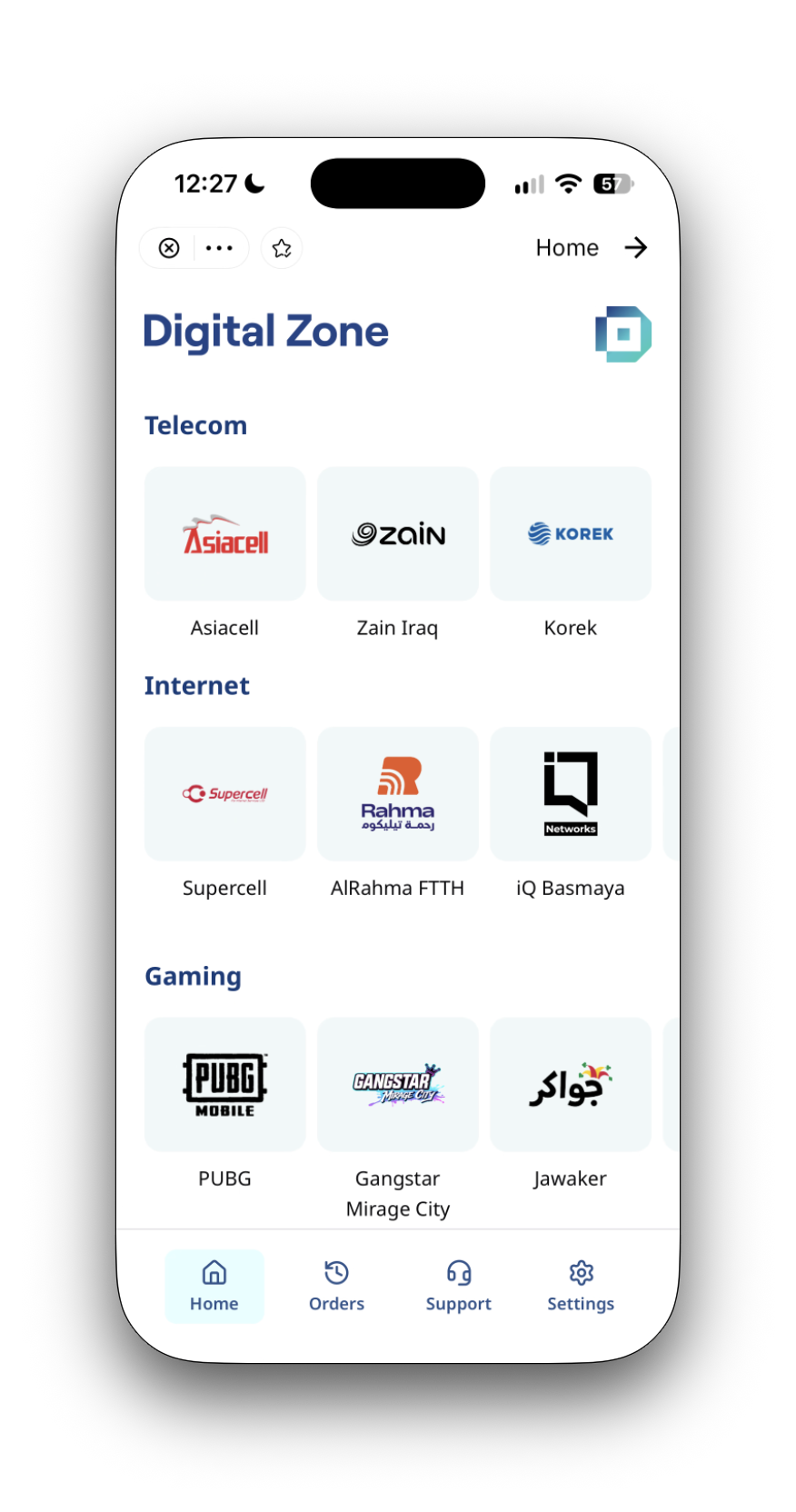 Digital Zone services catalogue — English